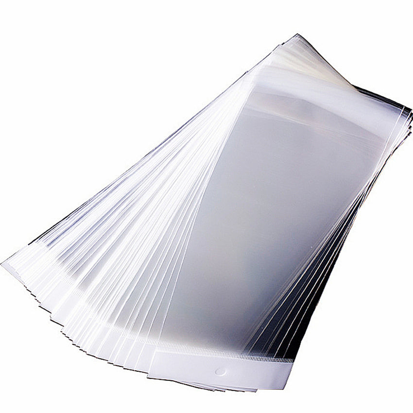 HUBERT® Easy Open Clear Plastic Roll Bags - 12L x 20H