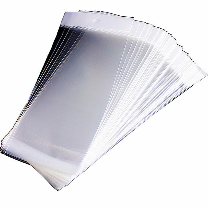 Yusland 3.5x6" 200 Clear Hang Hole Bags Reclosable OPP Baggies Jewelry Storage Plastic