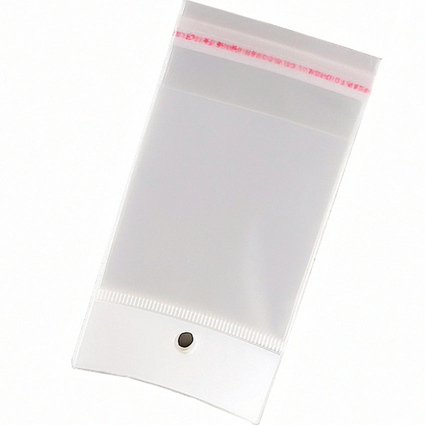 Yusland 4.5x10" 200 Clear Hang Hole Bags Reclosable Resealable Storage Display Plastic