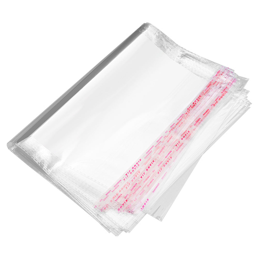 Yusland 400 Count - 4” X 8” Resealable Self Seal Clear Cello
