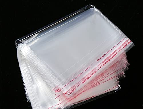 50/100x Clear Plastic Self Adhesive Seal Bag Cello Packaging 