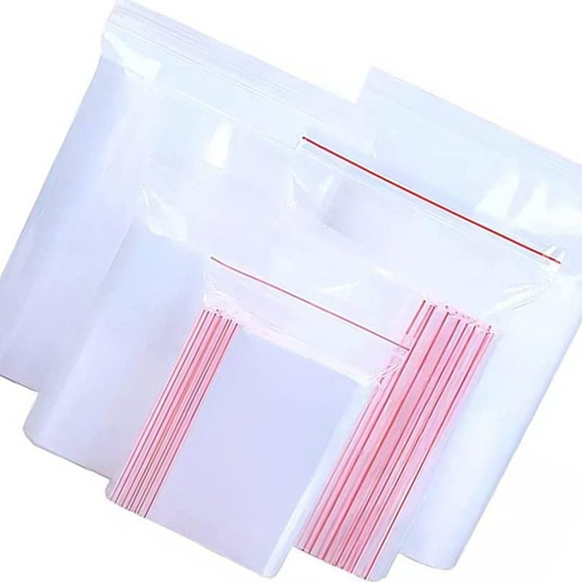 Yusland 200 Bags 10.5x15" 2 Mil Large Baggies Clear Reclosable Zip Plastic Poly Seal Zipper Packing Home Shipping Supplies Storage