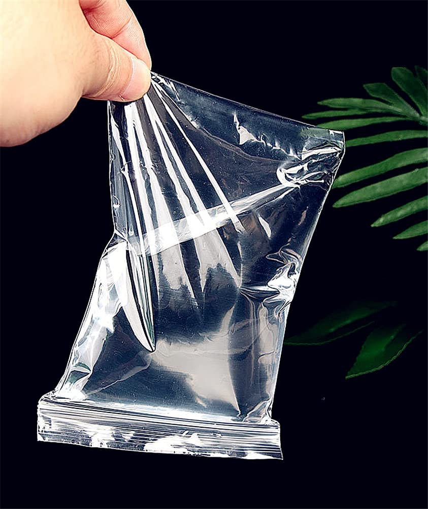 Yusland 300 Bags 4.5x6 2Mil Clear Reclosable Zip Self Seal