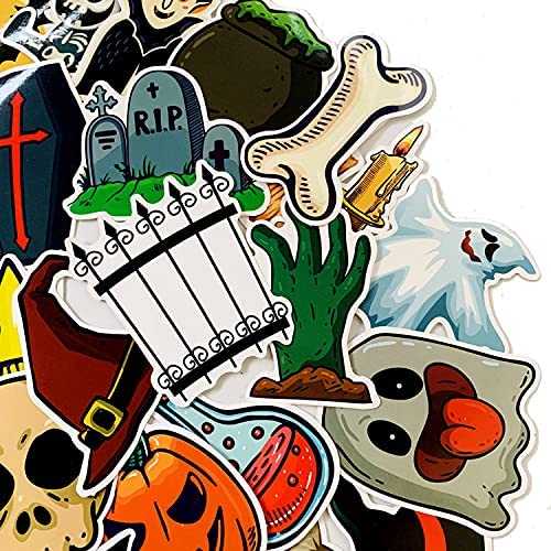 52 Waterproof Cartoon Skull Skull Stickers For Skateboards