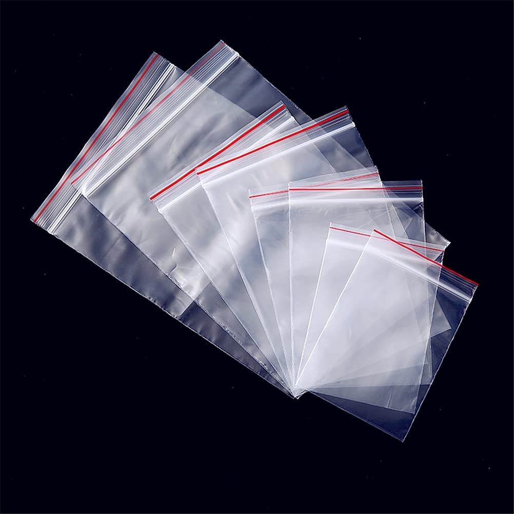 Yusland 500 Bags 4x5.5 2Mil Small Baggies Clear Reclosable Zip